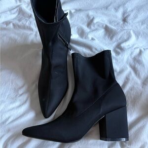 Neoprene Black Ankle Boots